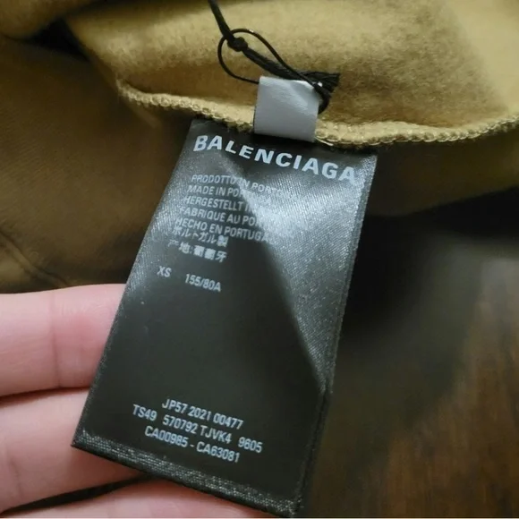 Balenciaga oversized Beige Hoodie